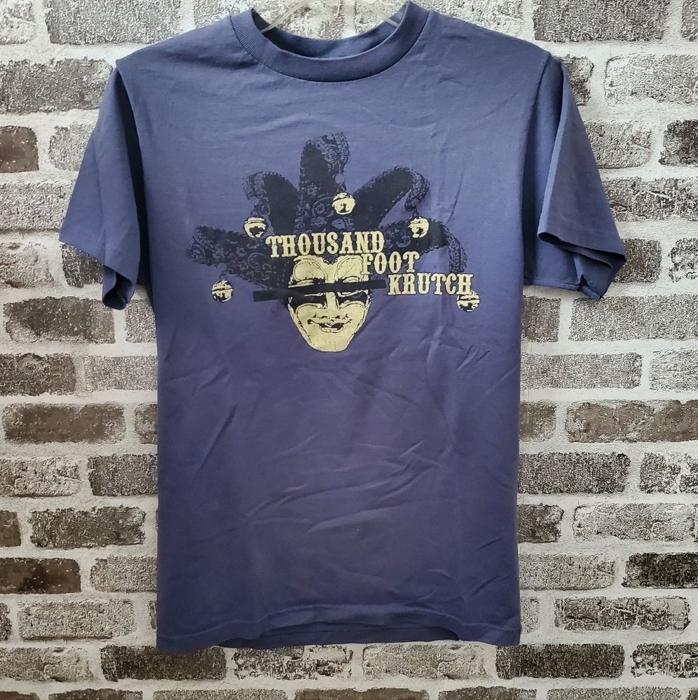 Thousand Foot Krutch band tee, 2007 concert, blue, Women's small